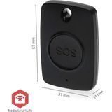 Nedis - Zigbee 3.0 Paniekknop - Zwart - Draagbaar - Directe Hulp