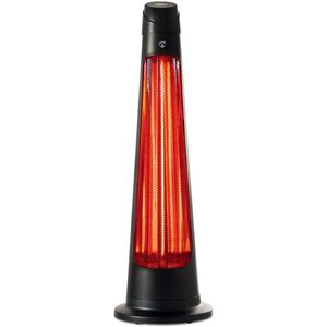 Nedis SmartLife Patio Verwarmer - Wi-Fi - 1200 W - 2 Warmte Standen - Zwenkfunctie - Omvalpreventie - IP24 - Zwart