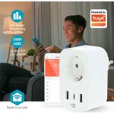 Nedis - SmartLife Slimme Stekker - Wi-Fi - Energiemeter - 3680 W - Type F