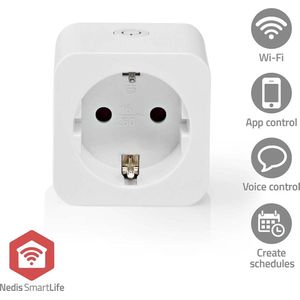 SmartLife - Slimme Stekker - Zigbee 3.0 - Energiemeter - 3680 W - Hybrid