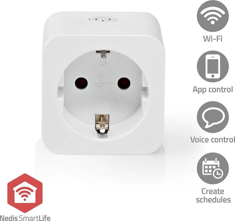 SmartLife - Slimme Stekker - Zigbee 3.0 - Energiemeter - 3680 W - Hybrid