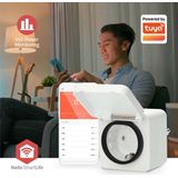 Nedis - Smart Zigbee Stekker - IP44 - Energiemeter - 3680 W