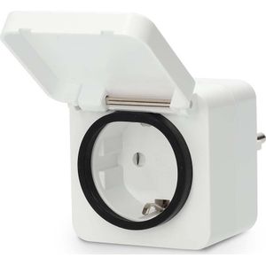Nedis SmartLife Smart Plug Zigbee 3.0 IP44 Strommesser 3680 W Typ F (CEE 7/7) Wei�