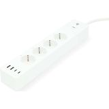Nedis - SmartLife Stekkerdoos - Wi-Fi - 4-weg - USB-A / USB-C - 16 A - 3680 W - 2.00 m