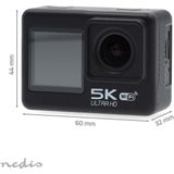 Nedis - ACAM71BK - Action Cam - Zwart - HD-5K Resolutie