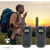 Nedis - Walkie Talkie Set - 2 Handsets - Communicatiebereik tot 10 km - USB-C Oplaadbaar