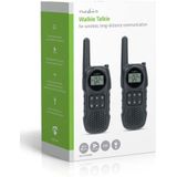 Nedis - Walkie Talkie Set - 2 Handsets - Communicatiebereik tot 10 km - USB-C Oplaadbaar