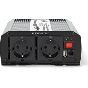 Nedis - Stroomomvormer - 24V naar 230V - 1000W - Gemodificeerde Sinus