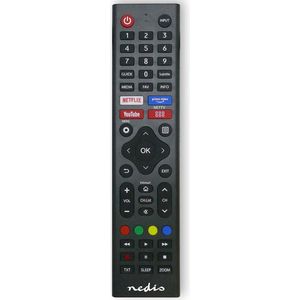 Nedis - Afstandsbediening - Zwart - Geschikt voor Hisense TV's