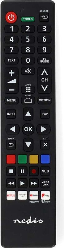Nedis - Afstandsbediening - Geschikt voor Panasonic/Sharp TV's - Infrarood - ABS/Rubber