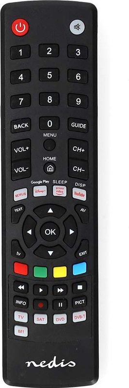 Nedis - Universele Afstandsbediening - Infrarood - Zwart - Voor 4 Apparaten