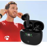 Nedis - Bluetooth In-Ear Koptelefoon - Zwart - ANC - True Wireless