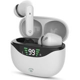 Nedis - Bluetooth In-Ear Koptelefoon - Wit - Met Microfoon - ANC