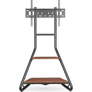 Nedis TVSM6200BK - Vloerstandaard voor tv 37-75" zwart/bruin