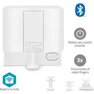 Nedis SmartLife-vingerrobot - CR2 - 1000 mAh - Bluetooth - Drie soorten vingers
