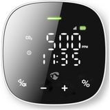 Nedis - SmartLife Luchtkwaliteitsmonitor - Wit - Inclusief Display