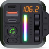 NEDIS CATR2024BK FM-Audiotransmitter - Zwart - Bluetooth 5.3 - Dubbele USB-oplaadpoorten