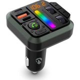 NEDIS CATR2024BK FM-Audiotransmitter - Zwart - Bluetooth 5.3 - Dubbele USB-oplaadpoorten