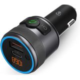 Nedis - Bluetooth FM-zender - Amber - USB-Oplaadpoorten - Bluetooth 5.3