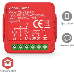 Nedis SmartLife Modules - Zigbee 3.0 - 2x100 W - Kroonsteen - App beschikbaar voor: Android / IOS