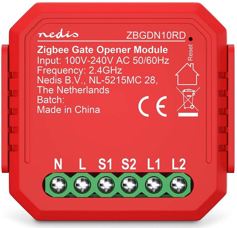 Nedis - SmartLife - Slimme Garage Module - Zigbee 3.0 - Compact Inbouwformaat