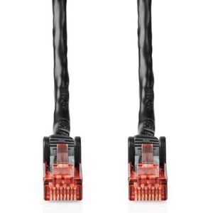Nedis Netwerkkabel categorie 6, RJ45-stekker, RJ45-stekker, U/UTP, 75 m, buiten, rond, PE, zwart, etiket