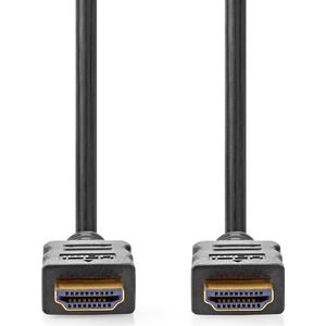 Nedis High Speed ??HDMI™-Kabel met Ethernet | HDMI™ Connector | HDMI™ Connector | 4K@60Hz | ARC | 18 Gbps | 1.50 m | Rond | PVC | Zwart | Label - CVGL34060BK15