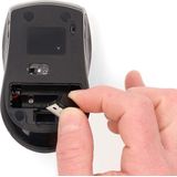 Nedis - Draadloze Muis - Zwart - 800/1200/1600 DPI - 4 Knoppen