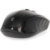 Nedis - Draadloze Muis - Zwart - 800/1200/1600 DPI - 4 Knoppen