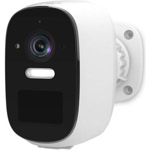 Slimme Wifi Camera voor Buiten - IP Camera op batterij - Quad HD - Met Nachtzicht - Wit/Zwart