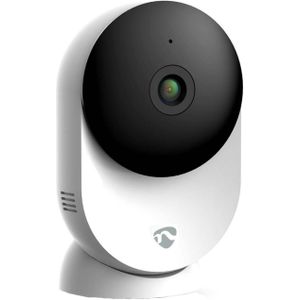 Slimme Wifi Camera voor Binnen - IP Camera op batterij - Full HD - Met Nachtzicht - Wit/Zwart