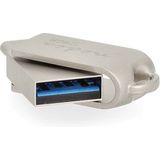 Nedis - USB Stick - 128 GB - USB A en USB C - Metaal