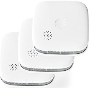 Nedis WIFIDS21WT3 - SET 3x Rookmelder SmartLife 3V/1xCR123A Wi-Fi Tuya