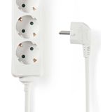 Nedis - Stekkerdoos - Zwart - PVC - 3 Geaarde Stopcontacten