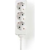 Nedis - Stekkerdoos - Zwart - PVC - 3 Geaarde Stopcontacten