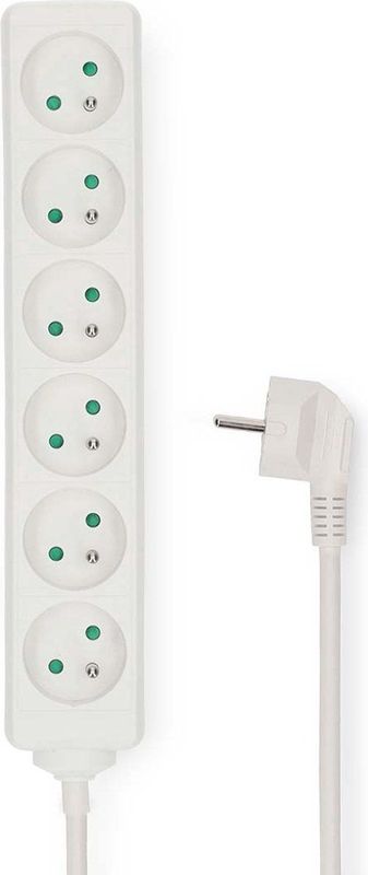 Nedis - Stekkerdoos - 6-Wege - 3.00 m - PVC - 3680 W - 16 A