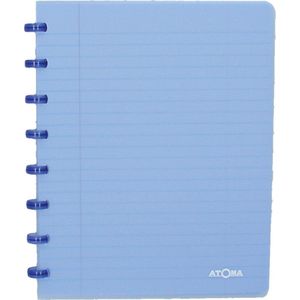 Atoma Trendy geruit schrift A5 transparant blauw 72 vellen (5 mm)