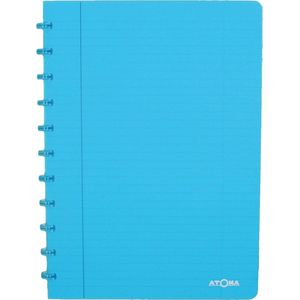 Atoma Trendy gelinieerd schrift A4 transparant turkoois 72 vel