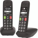 Gigaset E290M - Vaste Telefoon - DECT-set DUO - Zwart