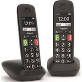 Gigaset E290M - Vaste Telefoon - DECT-set DUO - Zwart