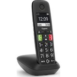 Gigaset E290 E Draadloze Telefoon Senioren - Extra Luid - Zwart