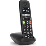 Gigaset E290 E Draadloze Telefoon Senioren - Extra Luid - Zwart