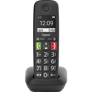 Gigaset E290 E - Draadloze thuistelefoon - Grote verlichte toetsen - Extra luid belvolume - Zwart