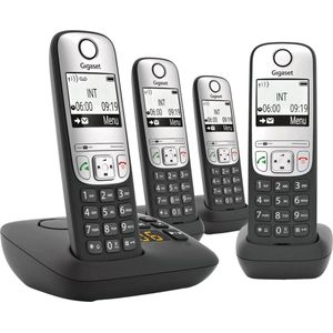 Gigaset - A690A - Vaste Telefoon - Zwart - 4 Handsets - Antwoordapparaat