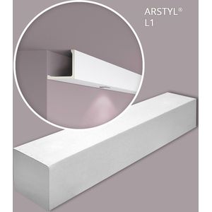 NMC L1-box ARSTYL Noel Marquet 1 doos 8 stukken Afdeklijst Lijstwerk modern design wit | 16 m