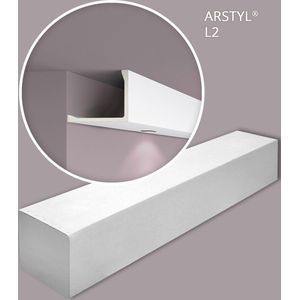 NMC L2-box ARSTYL Noel Marquet 1 doos 3 stukken Afdeklijst Lijstwerk modern design wit | 6 m