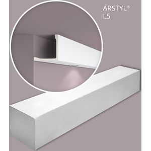 NMC L5-box ARSTYL Noel Marquet 1 doos 3 stukken Afdeklijst Lijstwerk modern design wit | 6 m