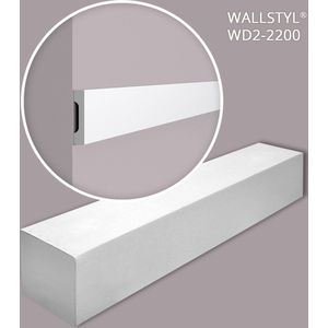 NMC WD2-2200-box WALLSTYL Noel Marquet 1 doos 21 stukken Deuromlijsting Frieslijst modern design wit | 46,2 m