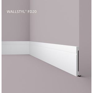 Plint NMC FD20 WALLSTYL Noel Marquet Sierlijst Lijstwerk tijdeloos klassieke stijl wit 2 m