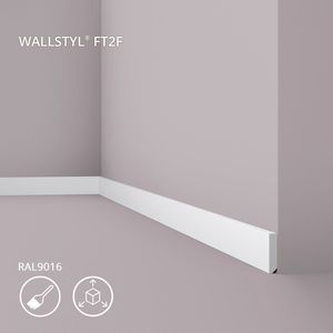 Plint NMC FT2F WALLSTYL Noel Marquet Sierlijst Wandlijst Frieslijst modern design wit 2 m